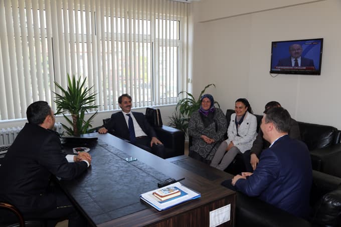 Başkan Alemdar, İlçe Emniyet Müdürlüğü'nde