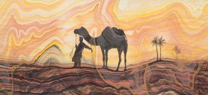 Ofis Sanat Merkezi'nde ebru sergisi açıldı