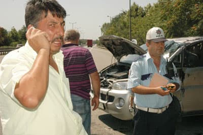 TEM Otoyolu'nda İnanılmaz Kaza