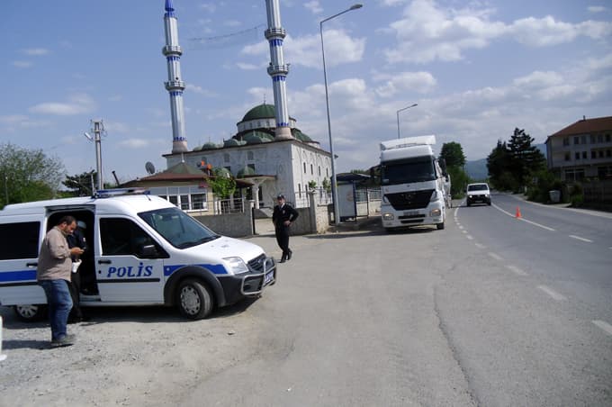 Karapürçek'te, araçlara tonaj denetimi