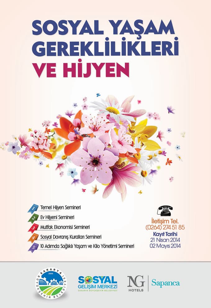 Sosyal Yaşam ve Hijyen Seminerleri için kayıtlar sürüyor
