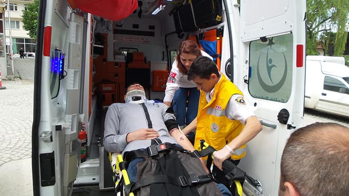 Sapanca'da trafik kazası: 1 yaralı