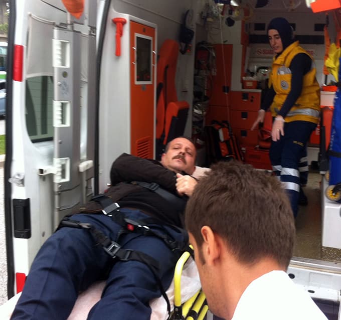 Palmiye Caddesi'nde kaza: 1 yaralı