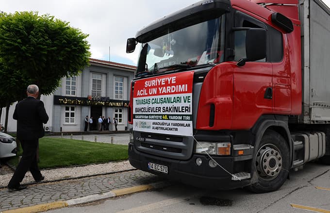 Sakarya'dan Suriye'ye yardımlar devam ediyor