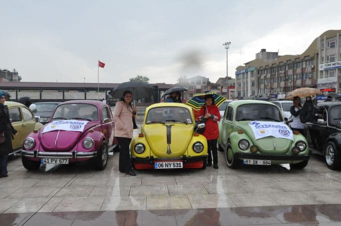 Otistik çocukların sorunlarına Vosvos'larla dikkat çektiler