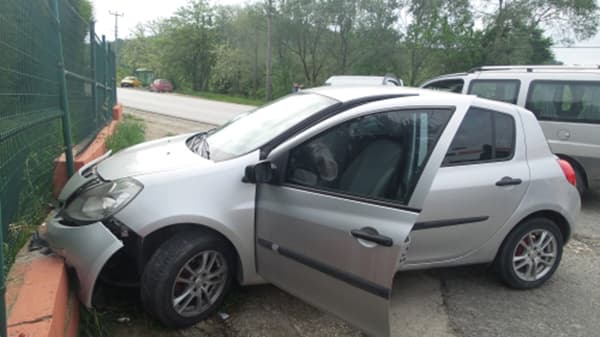 Aracının kontrolünü kaybedince olanlar oldu