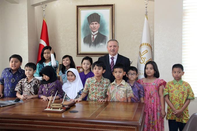 Endonezyalı öğrenciler, Müftü Serenli'yle bir araya geldi