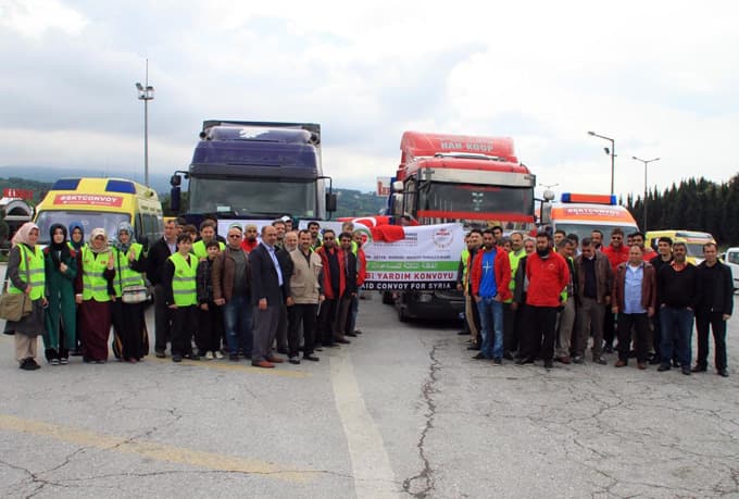 Suriye'ye tıbbi yardım konvoyu Sakarya'da