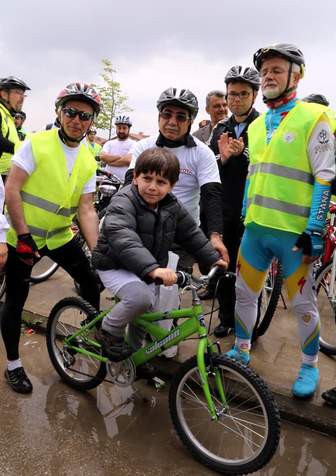 Trafikteki Haftası nedeniyle bisiklet turu gerçekleşti