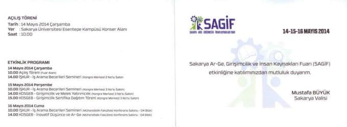 SAGİF ilk defa SAÜ'de düzenlenecek