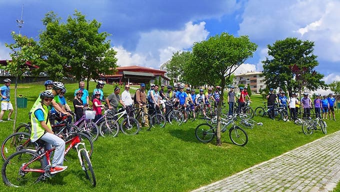 Yenikent'e pedal çevirdiler