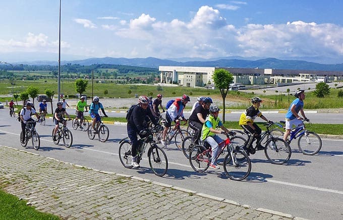 Yenikent'e pedal çevirdiler