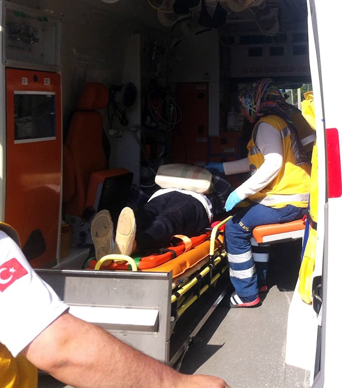 Milli Egemenlik Caddesi'nde kaza: 1 yaralı