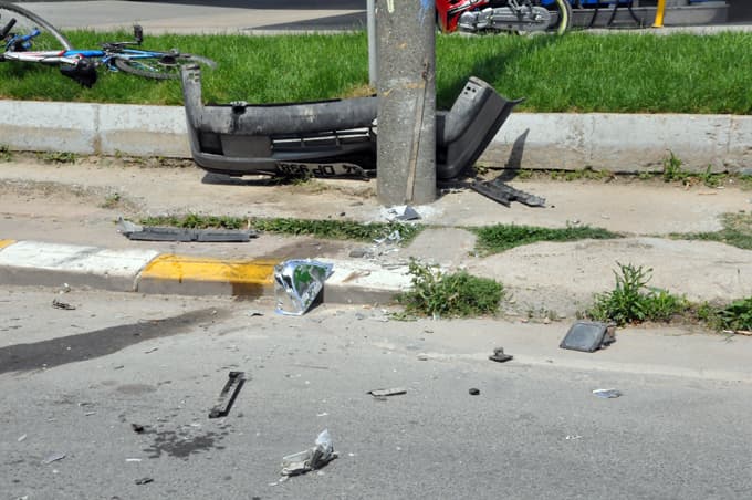 Trafik kazasında 2 kişi yaralandı
