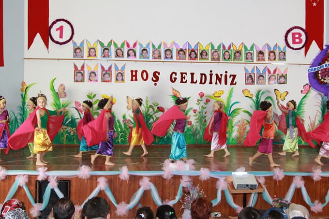 Minik öğrenciler velilerden tam not aldı