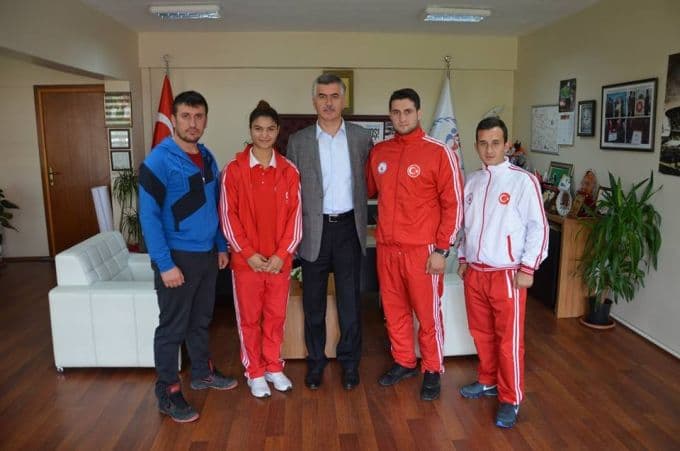 İl Müdürü Koşu, wushu şampiyonlarını ağırladı