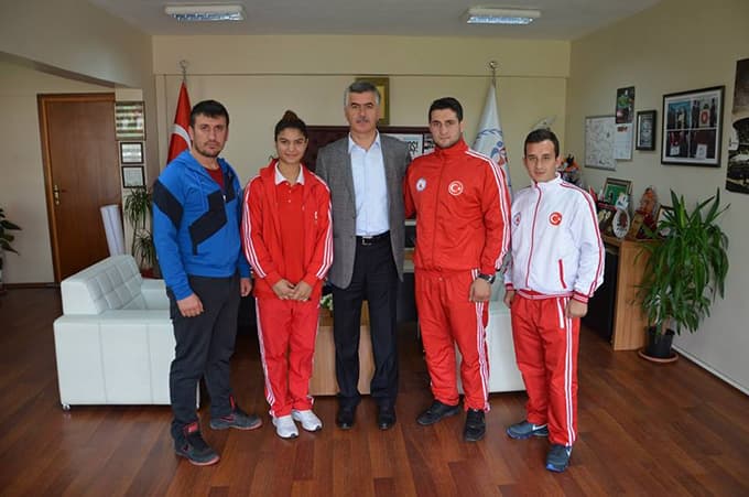 İl müdürü Koşu, wushu şampiyonlarını ağırladı