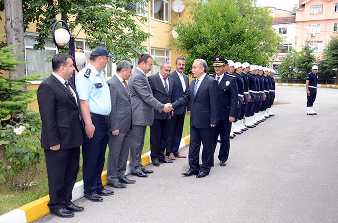 Vali Mustafa Büyük, emniyete veda etti