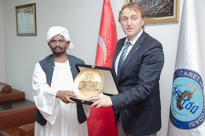 Sudanlı iş adamları SATSO'yu ziyaret ettiler