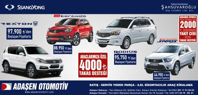 Adaşen Otomotiv'den kaçırılmayacak kampanya!
