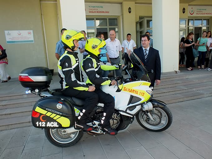 Motorsikletli 112 Acil Yardım Ekibi göreve başlıyor