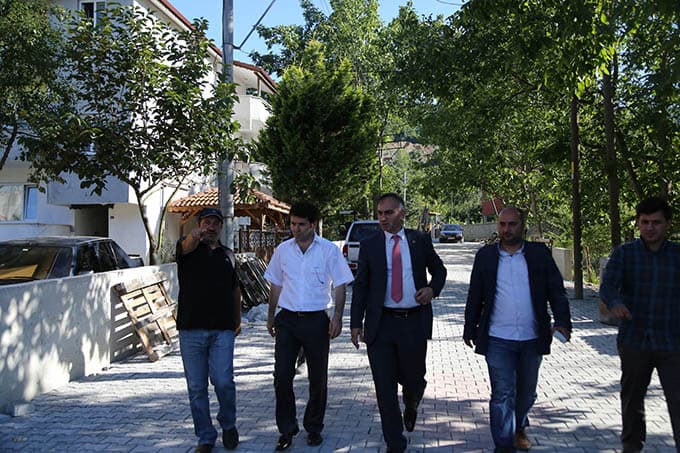 Başkan Yılmazer, çalışmaları yerinde inceledi