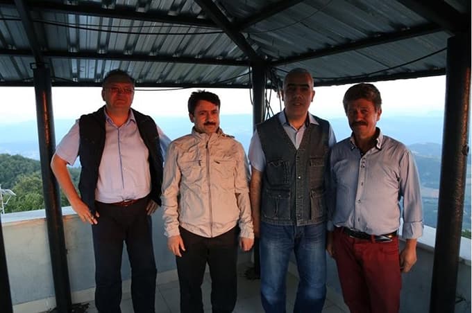 Yangın gözetleme kulesinde iftar yemeği
