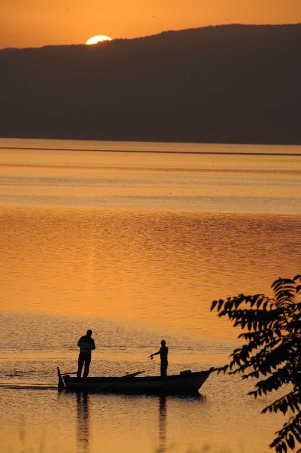 Sapanca Gölü'nde muhteşem manzara