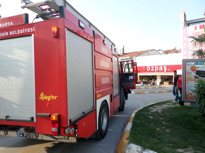 Yanan ağaç itfaiye ekiplerini alarma geçirdi
