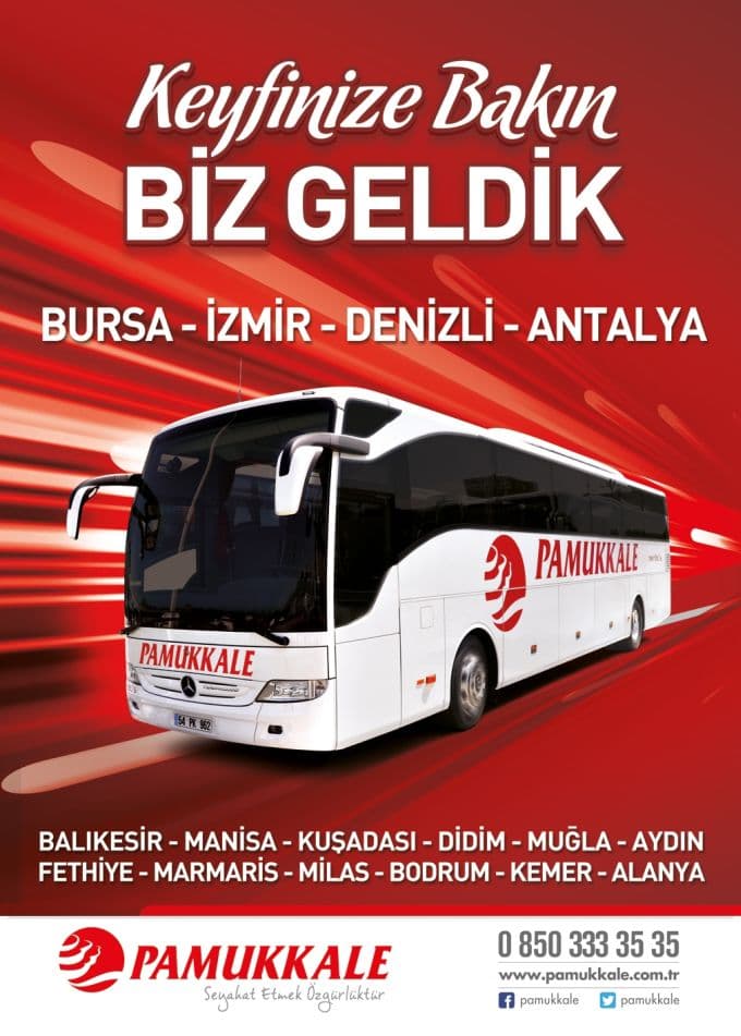 Pamukkale Turizm'de sahil bölgelerine direk seferler başladı
