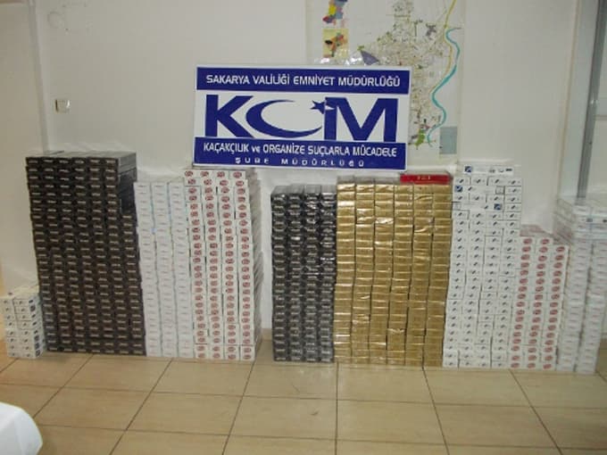 6 bin 22 paket kaçak sigara ele geçirildi