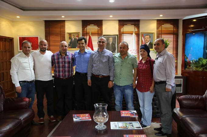 Sapancaspor'un yeni yönetimi Yılmazer'i ziyaret etti