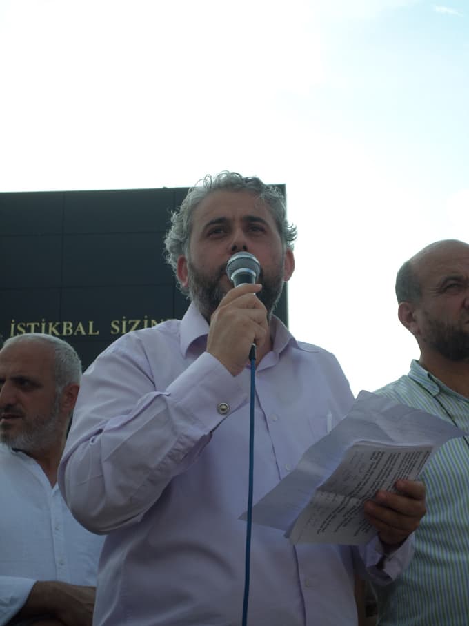 Çark Caddesi'nde İsrail, protesto edildi