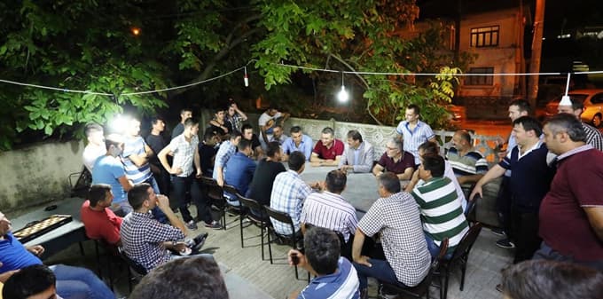 Başkanlar Aşağıdere köylüleriyle iftarda buluştu