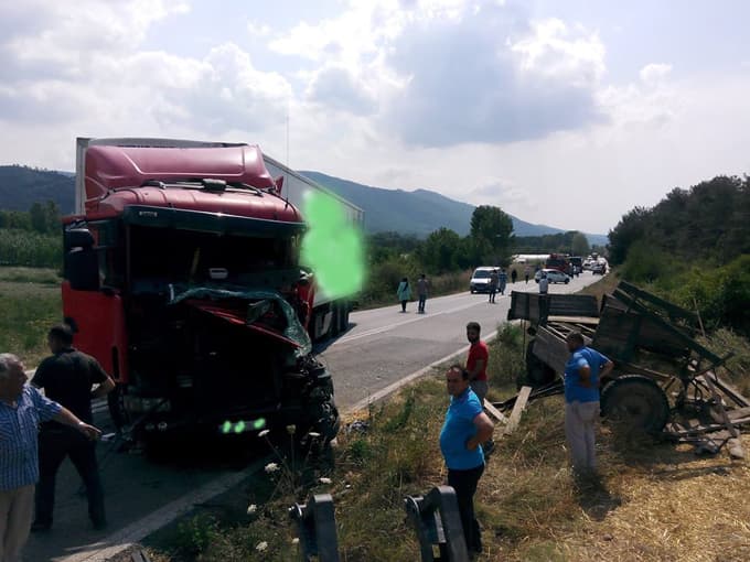 Taraklı'da kaza : 1 yaralı