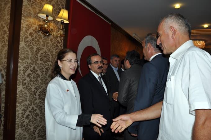 Protokol bayramlaşmasına Bakan İslam da katıldı