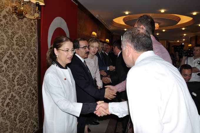 Protokol bayramlaşmasına Bakan İslam da katıldı