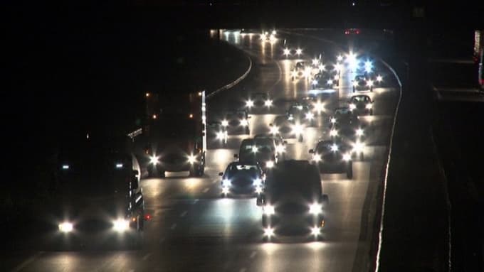 TEM'de bayram yoğunluğu gece de devam etti