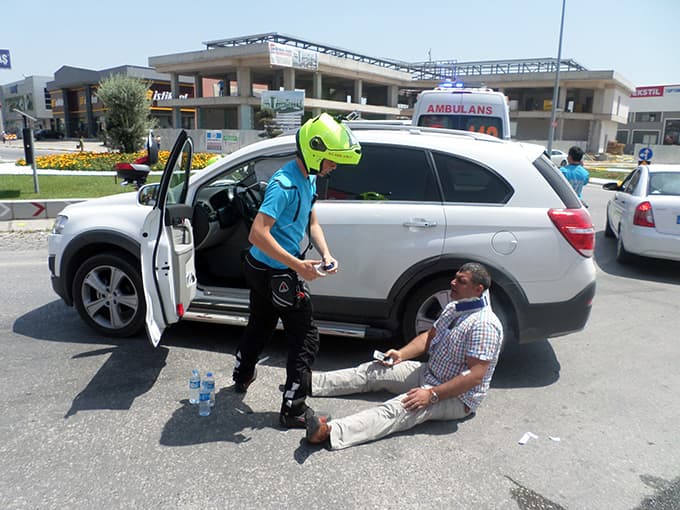 Yaralıya ilk müdahaleyi onlar yaptı