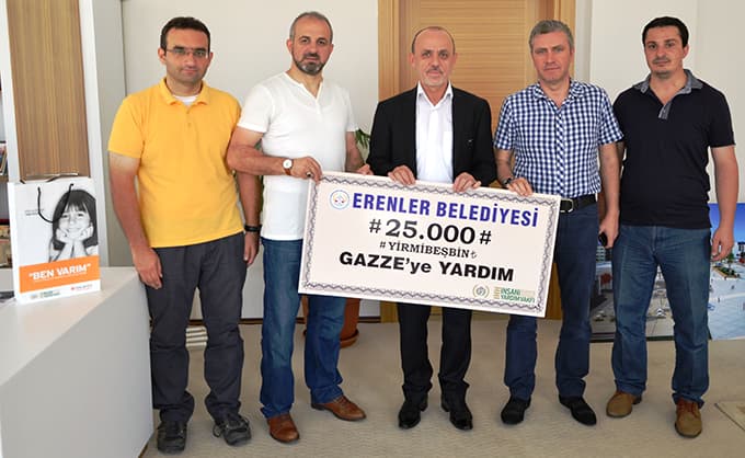 Erenler'den Gazze'ye maddî destek