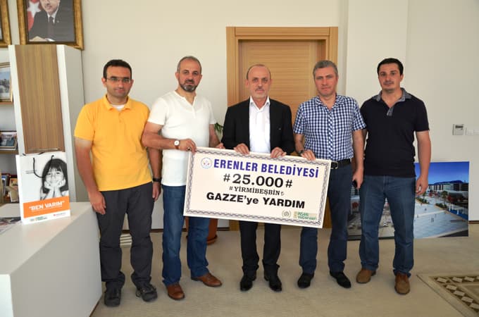 Gazze için toplanan yardımlar teslim edildi
