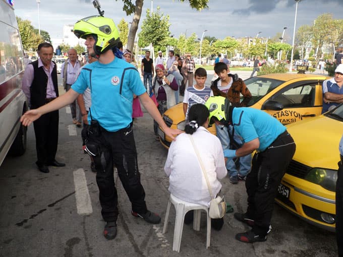 İlk müdahaleyi Motorize 112 ekipleri yaptı