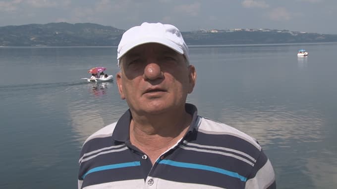 Sapanca Gölünün suyu çekilmeye devam ediyor