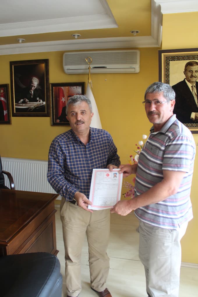 Başkan Soğuk, ilk tapuyu teslim etti