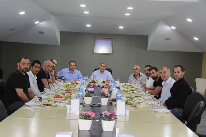 Başkan inci, esnaflarla bir araya geldi