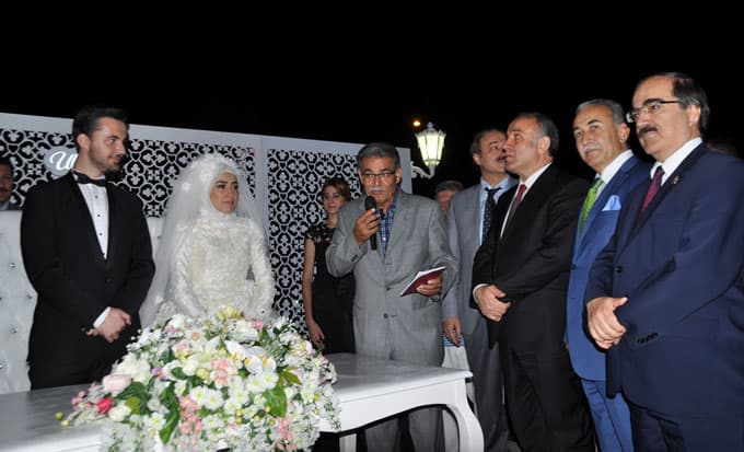 DOKAP Başkanı Yüce'nin oğlu evlendi