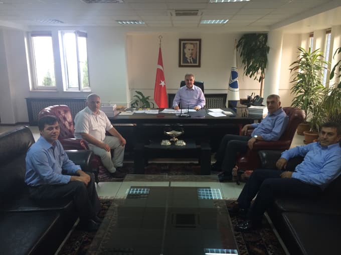Başkan Toçoğlu ve İnci'den, Rektör Elmas'a ziyaret