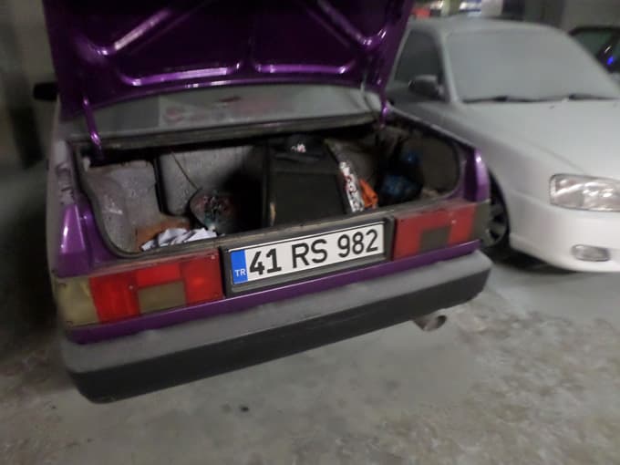 Otopark'ta korkutan patlama