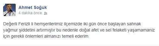 Ak Parti'li Başkan'dan sel uyarısı!