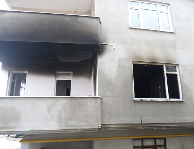 Serdivan'da ev yangını söndürüldü